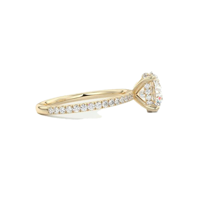 Vintage Wedding Diamond Ring -Sterling Sliver