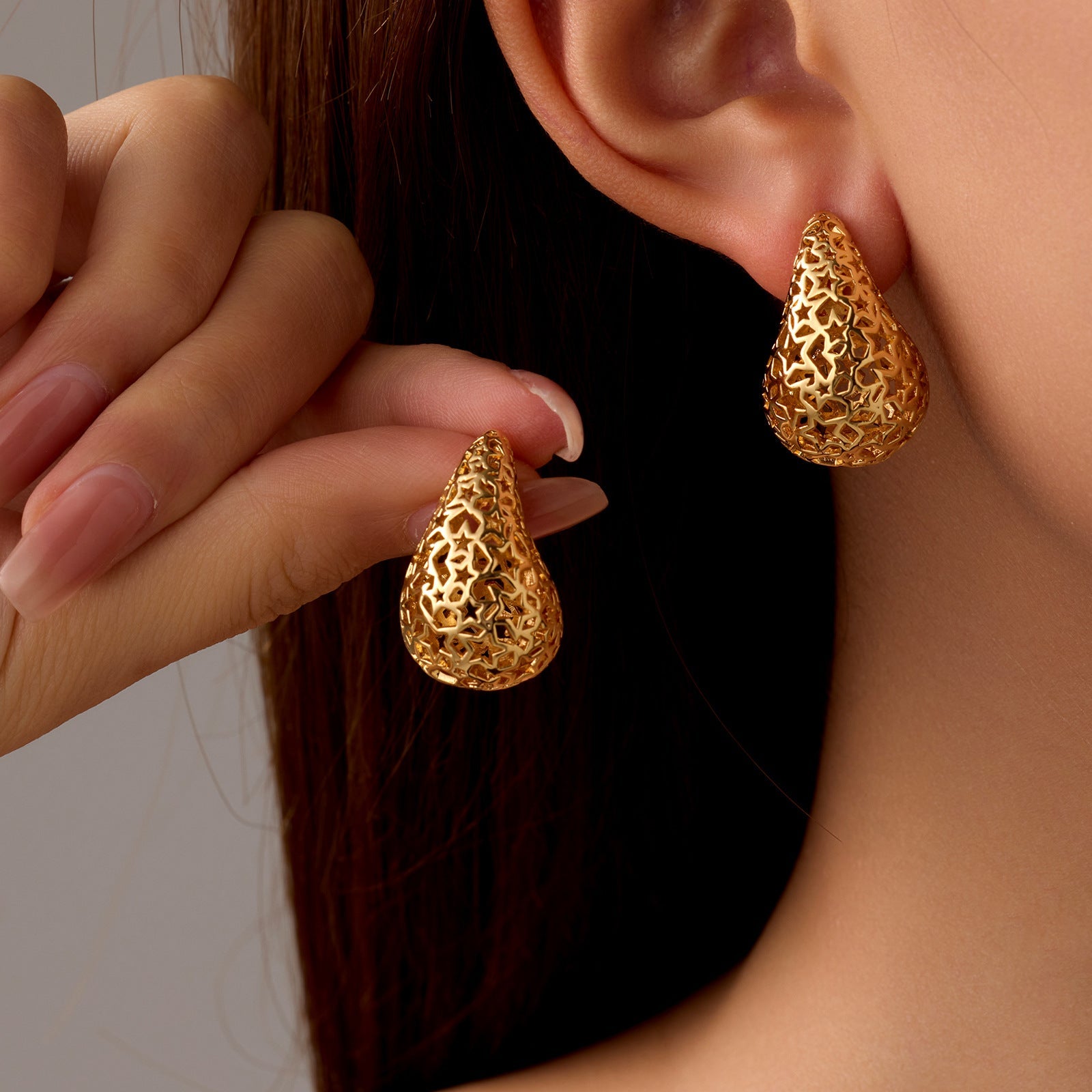 Vintage Medieval Earrings -Gold
