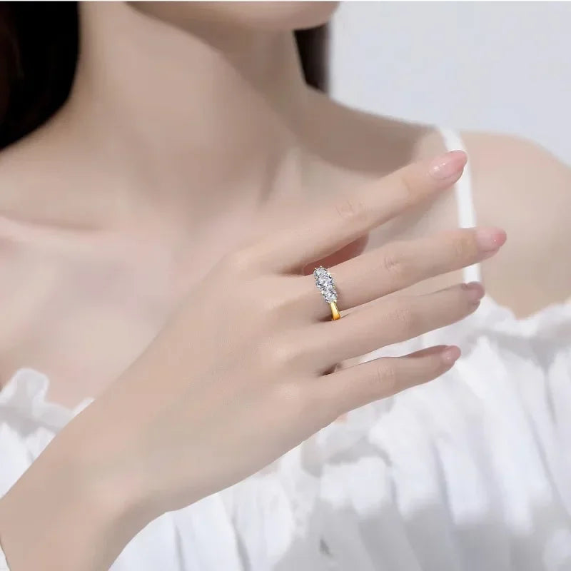 2CT Diamond Ring -Sterling Silver