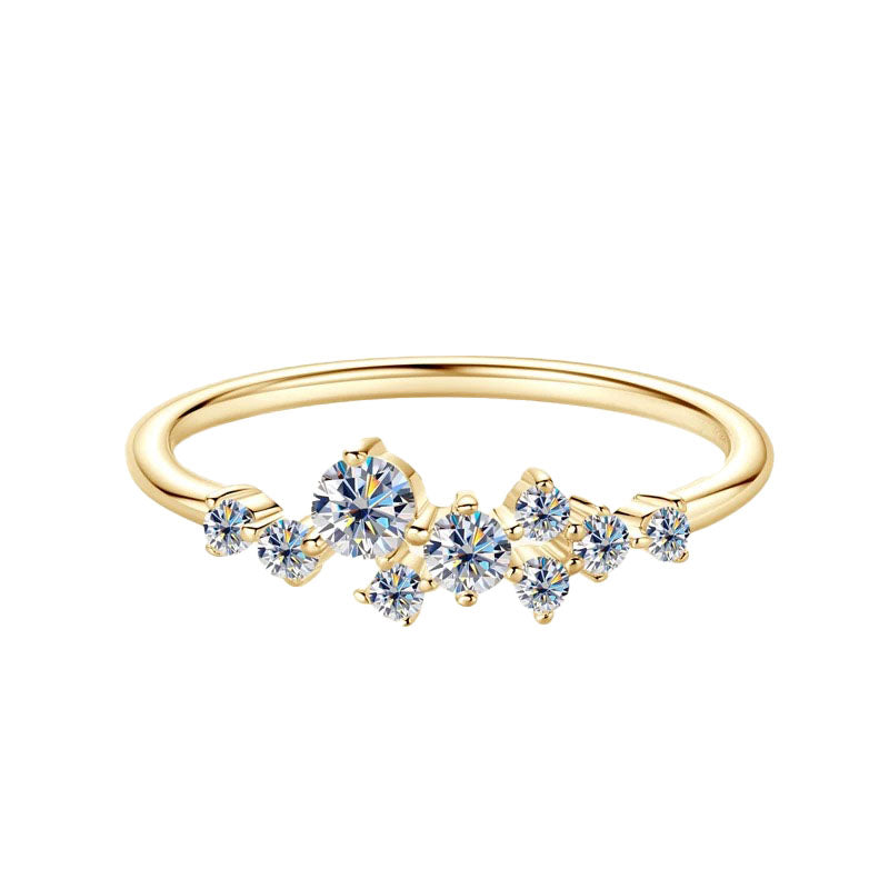 Round Diamond Ring -Gold