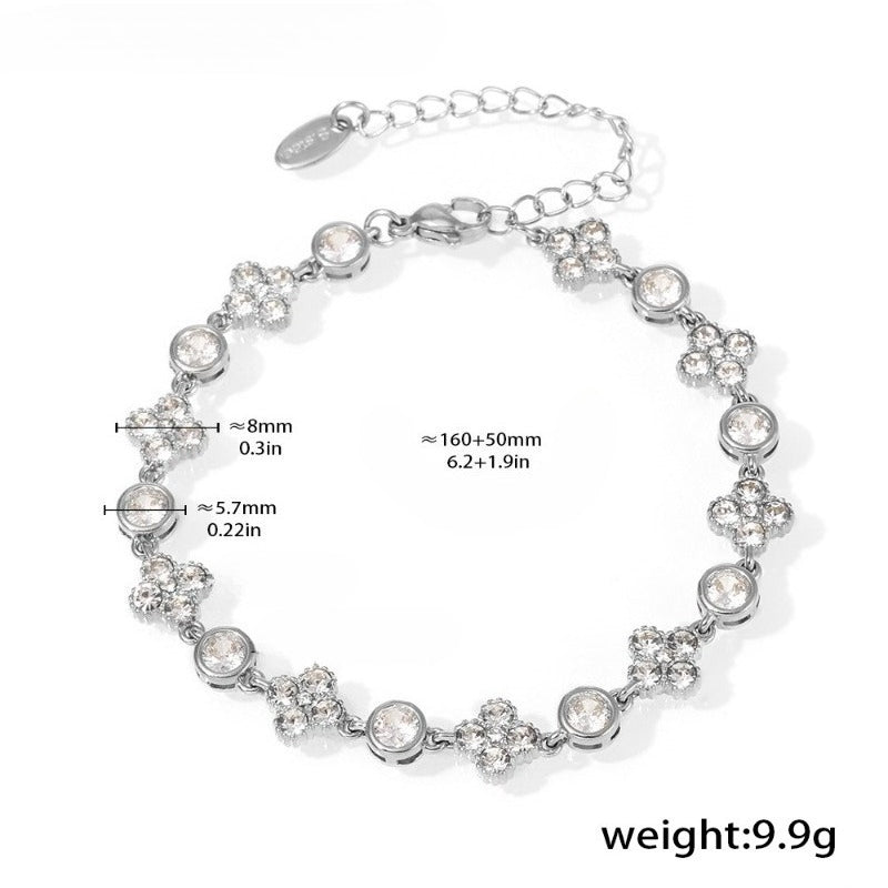 Round Diamond Bracelet -Gold