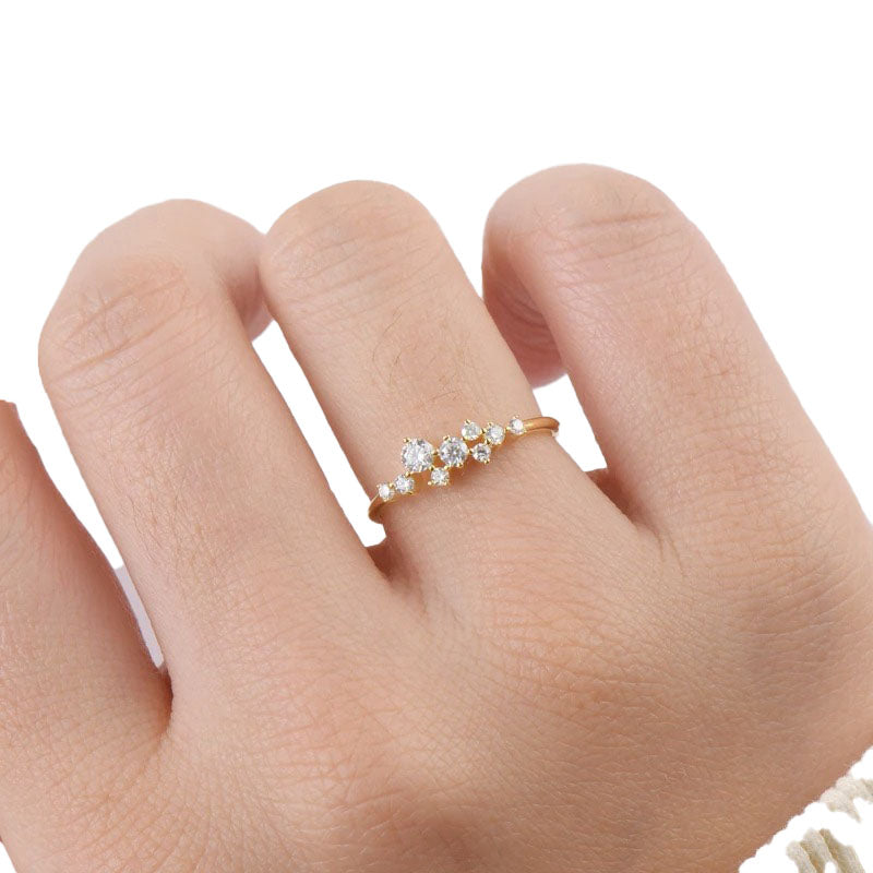 Round Diamond Ring -Gold-Customization