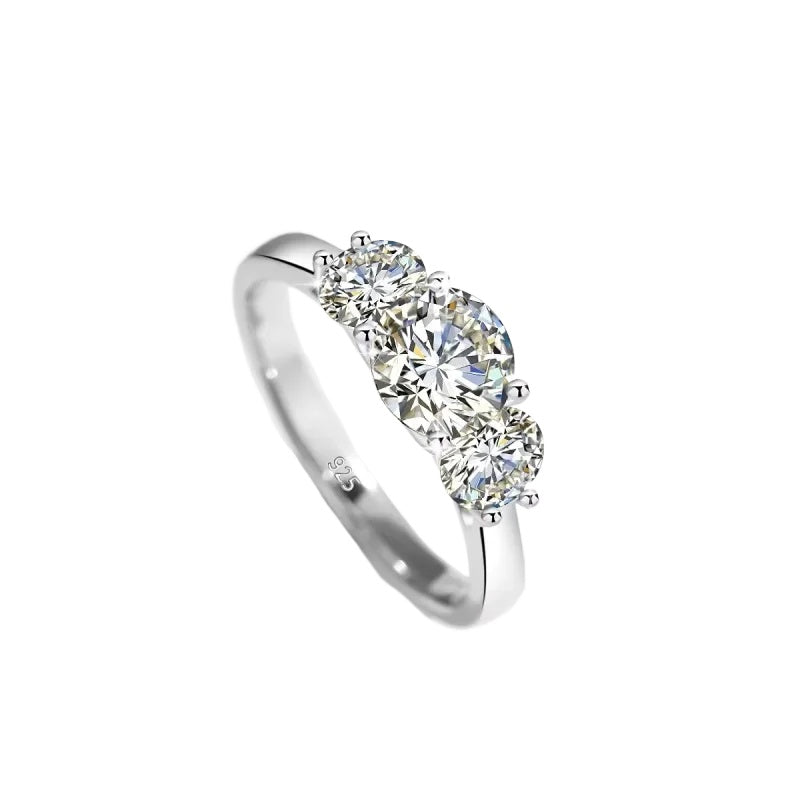 2CT Diamond Ring -Sterling Silver