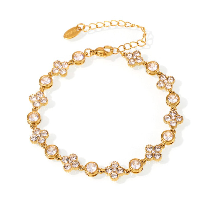 Round Diamond Bracelet -Gold-Customization