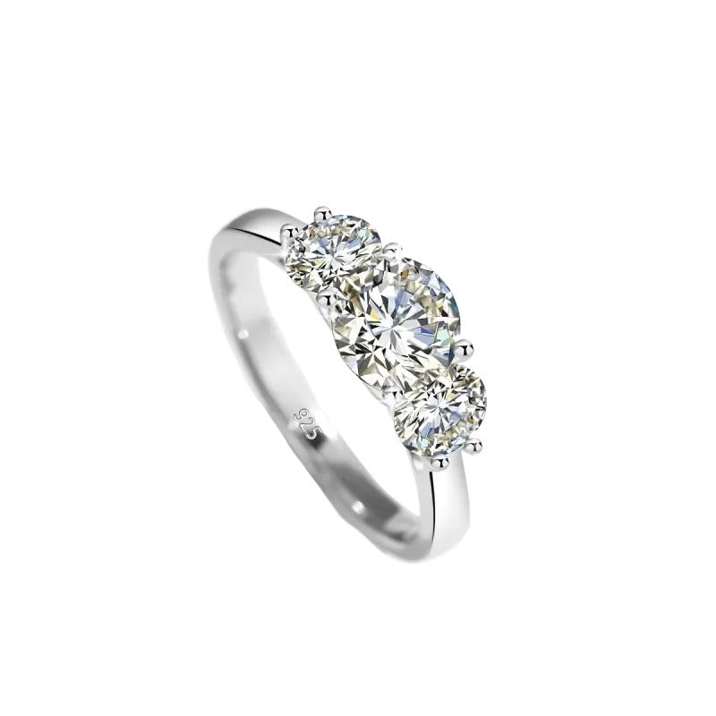 2CT Diamond Ring -Sterling Silver-Customization