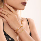 Round Diamond Bracelet -Gold
