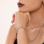 Round Diamond Bracelet -Gold