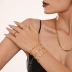 Round Diamond Bracelet -Gold-Customization