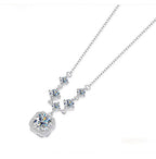 Diamond Necklace -Sterling Silver