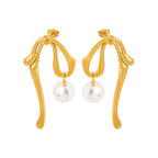 Earrings Geometric Glass -Gold-Customization