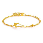Double-layer Butterfly Bracelet -Gold
