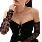 Christmas Snowflake Necklace -Gold