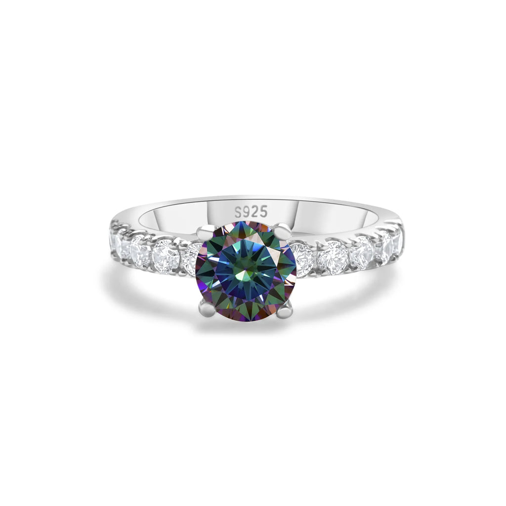Multicolored Gemstone Ring -Sterling Silver