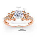 Butterfly Diamond Ring -Rose Gold