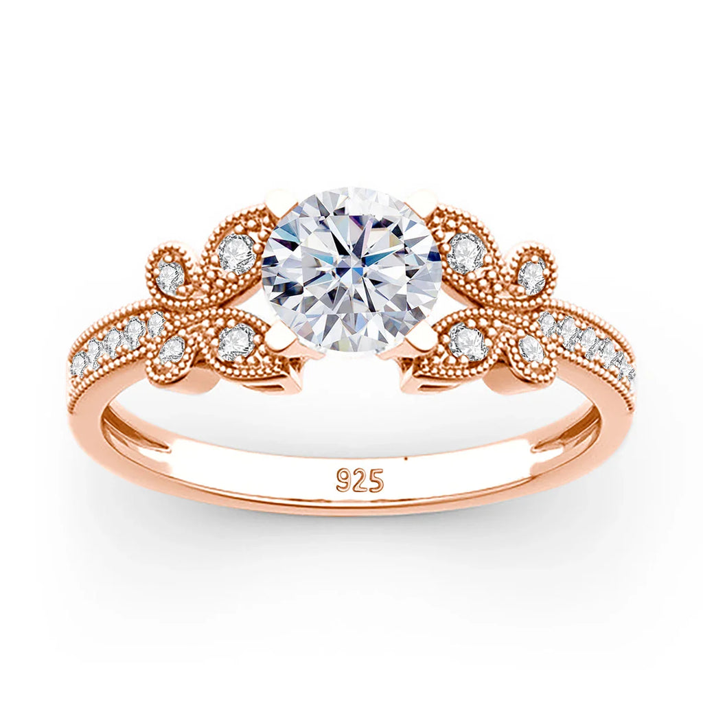 Butterfly Diamond Ring -Rose Gold-Customization