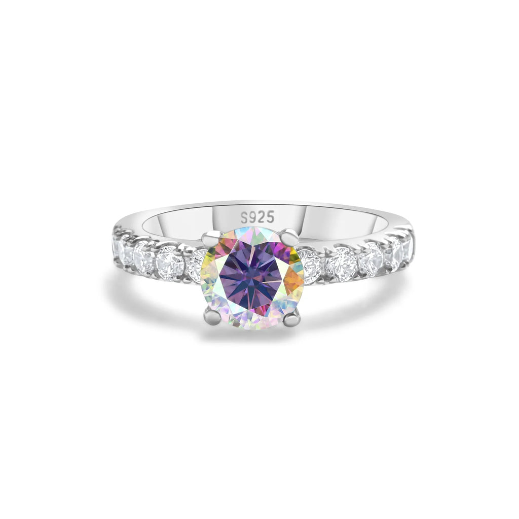 Multicolored Gemstone Ring -Sterling Silver-Customization