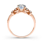 Butterfly Diamond Ring -Rose Gold