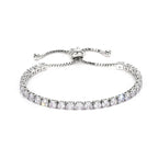 Round Square Tennis Bracelets -Gold