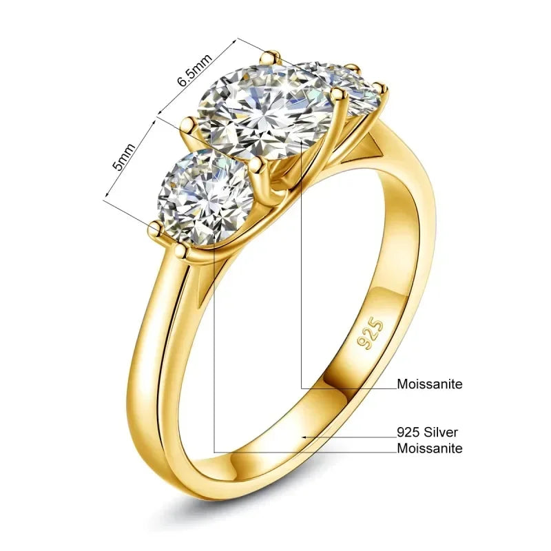 2CT Diamond Ring -Sterling Silver-Customization